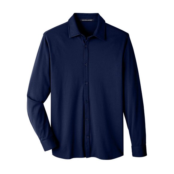 CrownLux Performance® Men's Plaited Button-Down - Picture 6 of 6